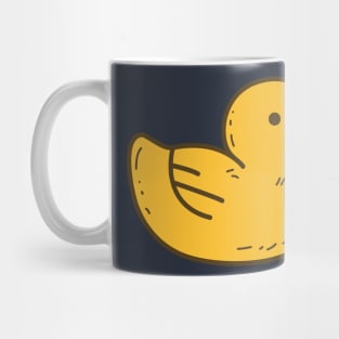 Illustrated Yellow Rubber Ducky Mug